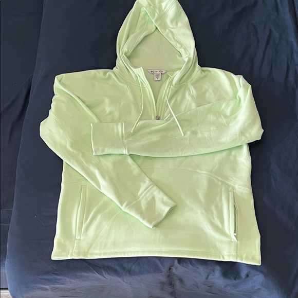 Athleta Unstoppable Fleece Lined Half Zip Sweatshirt in Mint Tint - Picture 5 of 9